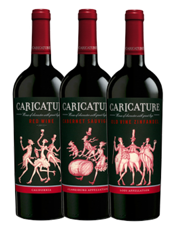 Caricature Red Wine 3 Pack (test)
